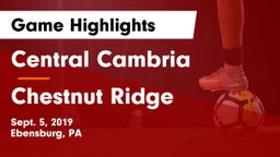 Central Cambria  vs Chestnut Ridge  Game Highlights - Sept. 5, 2019