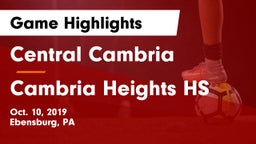 Central Cambria  vs Cambria Heights HS Game Highlights - Oct. 10, 2019