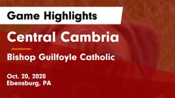 Central Cambria  vs Bishop Guilfoyle Catholic  Game Highlights - Oct. 20, 2020