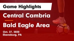 Central Cambria  vs Bald Eagle Area  Game Highlights - Oct. 27, 2020