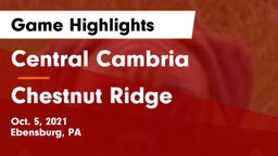 Central Cambria  vs Chestnut Ridge  Game Highlights - Oct. 5, 2021