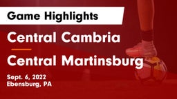 Central Cambria  vs Central Martinsburg Game Highlights - Sept. 6, 2022