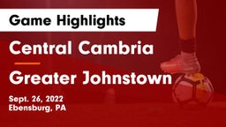 Central Cambria  vs Greater Johnstown Game Highlights - Sept. 26, 2022