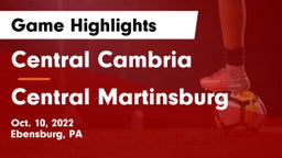 Central Cambria  vs Central Martinsburg Game Highlights - Oct. 10, 2022