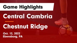 Central Cambria  vs Chestnut Ridge Game Highlights - Oct. 12, 2022