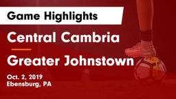 Central Cambria  vs Greater Johnstown  Game Highlights - Oct. 2, 2019