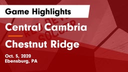 Central Cambria  vs Chestnut Ridge  Game Highlights - Oct. 5, 2020