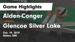 Alden-Conger  vs Glencoe Silver Lake  Game Highlights - Oct. 19, 2019