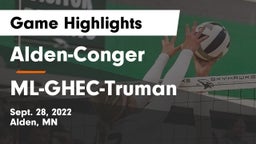 Alden-Conger  vs ML-GHEC-Truman Game Highlights - Sept. 28, 2022