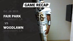 Recap: Fair Park  vs. Woodlawn  2015