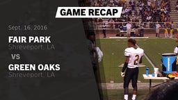 Recap: Fair Park  vs. Green Oaks  2016