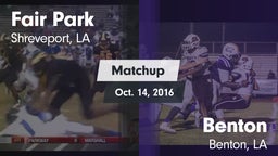 Matchup: Fair Park vs. Benton  2016
