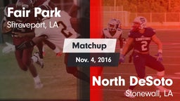 Matchup: Fair Park vs. North DeSoto  2016