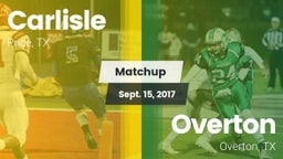 Matchup: Carlisle vs. Overton  2017