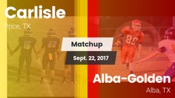 Matchup: Carlisle vs. Alba-Golden  2017