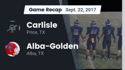 Recap: Carlisle  vs. Alba-Golden  2017