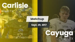 Matchup: Carlisle vs. Cayuga  2017