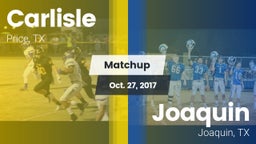 Matchup: Carlisle vs. Joaquin  2017