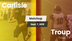 Matchup: Carlisle vs. Troup  2018