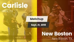 Matchup: Carlisle vs. New Boston  2018