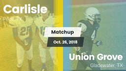 Matchup: Carlisle vs. Union Grove  2018
