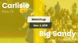Matchup: Carlisle vs. Big Sandy  2018