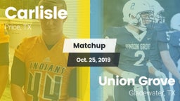 Matchup: Carlisle vs. Union Grove  2019