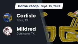 Recap: Carlisle  vs. Mildred  2023