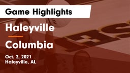 Haleyville  vs Columbia  Game Highlights - Oct. 2, 2021