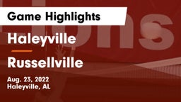 Haleyville  vs Russellville  Game Highlights - Aug. 23, 2022