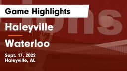 Haleyville  vs Waterloo  Game Highlights - Sept. 17, 2022