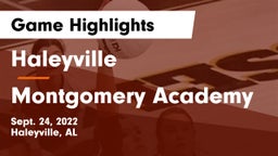 Haleyville  vs Montgomery Academy  Game Highlights - Sept. 24, 2022