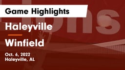 Haleyville  vs Winfield  Game Highlights - Oct. 6, 2022