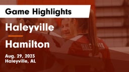 Haleyville  vs Hamilton Game Highlights - Aug. 29, 2023