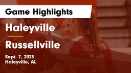 Haleyville  vs Russellville  Game Highlights - Sept. 7, 2023