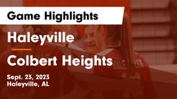 Haleyville  vs Colbert Heights Game Highlights - Sept. 23, 2023