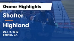 Shafter  vs Highland  Game Highlights - Dec. 2, 2019