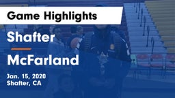 Shafter  vs McFarland  Game Highlights - Jan. 15, 2020