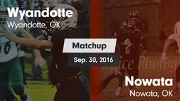 Matchup: Wyandotte vs. Nowata  2016