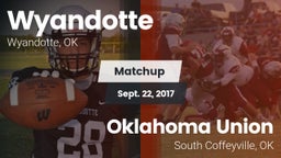 Matchup: Wyandotte vs. Oklahoma Union  2017