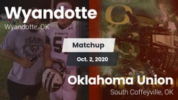 Matchup: Wyandotte vs. Oklahoma Union  2020
