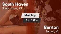 Matchup: South Haven vs. Burrton  2016