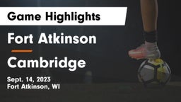 Fort Atkinson  vs Cambridge  Game Highlights - Sept. 14, 2023