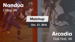 Matchup: Nandua vs. Arcadia  2016