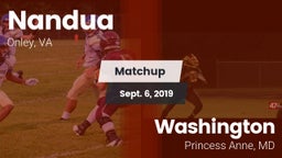 Matchup: Nandua vs. Washington  2019