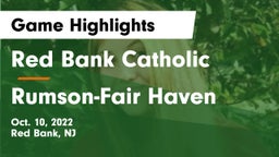 Red Bank Catholic  vs Rumson-Fair Haven  Game Highlights - Oct. 10, 2022