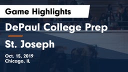 DePaul College Prep  vs St. Joseph Game Highlights - Oct. 15, 2019