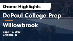 DePaul College Prep  vs Willowbrook Game Highlights - Sept. 10, 2022