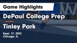 DePaul College Prep  vs Tinley Park  Game Highlights - Sept. 17, 2022