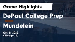 DePaul College Prep  vs Mundelein Game Highlights - Oct. 8, 2022
